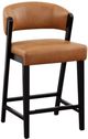 Bassett® Furniture Asher Brown Upholstered Faux Leather Counter Stool-0