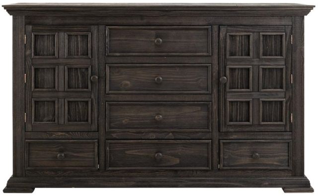 International Furniture Direct Terra Dark Black Dresser-3