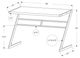 Monarch Specialties Inc. 48"L Espresso and Silver Metal Computer Desk-3