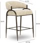 TOV Furniture Tatum Burnished Bronze/Taupe Counter Stool-2