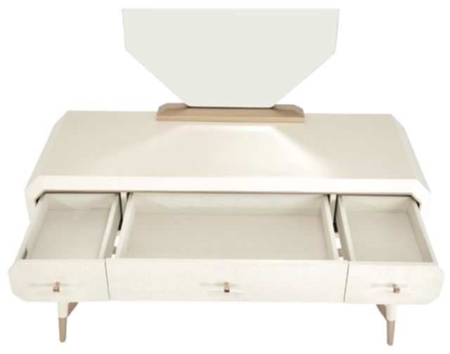 Michael Amini® La Rachelle Medium Champagne Vanity Desk-3
