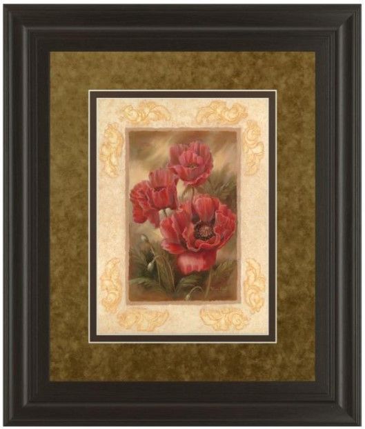 Classy Living Vivian Flasch Daphne’s Poppies 34" Wall Art-0