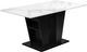 Monarch Specialties Inc. White 36" x 60" Stone Top Dining Table with Black Laminate Base-0
