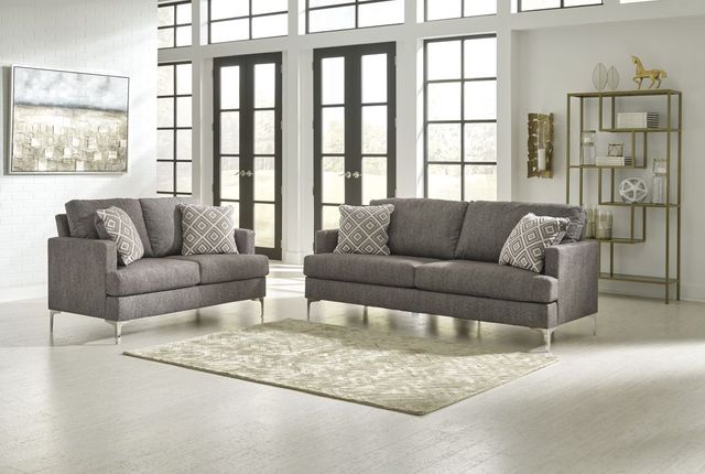 Signature Design by Ashley® Arcola 2-Piece Java Living Room Set-3