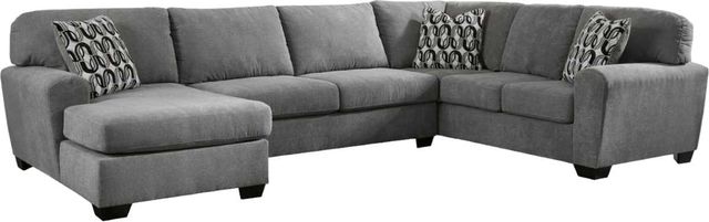 Benchcraft® Birkdale Court 3-Piece Gray Left-Arm Facing Sectional and Chaise-0