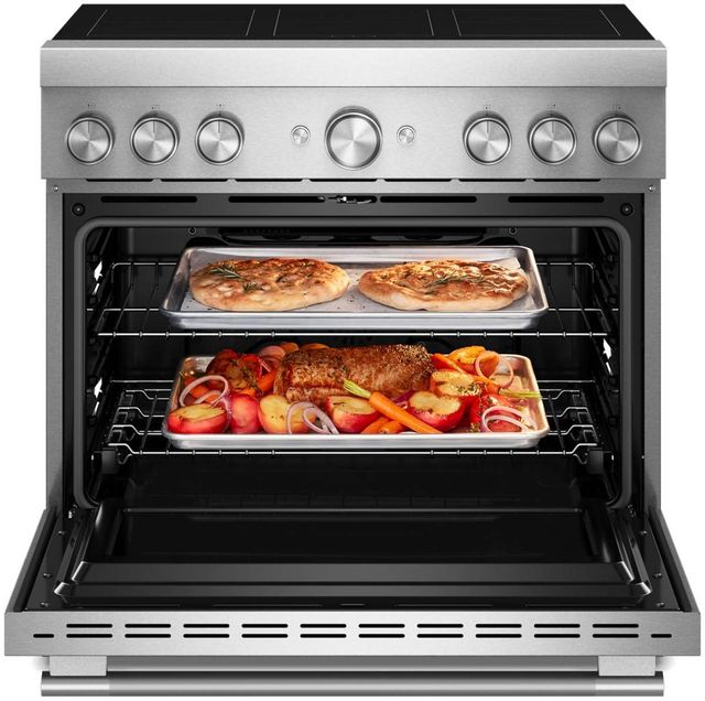 KitchenAid® 36" Stainless Steel 6 Element Pro Style Induction Range with Air Fry-3