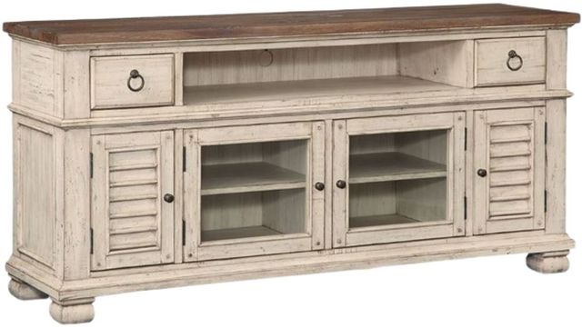 Napa Furniture Design Belmont Brown/White 66" Entertainment Center-0