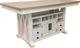 Parker House® Americana Modern 7-Piece Weathered Natural Counter Table Set with Cotton Base-3