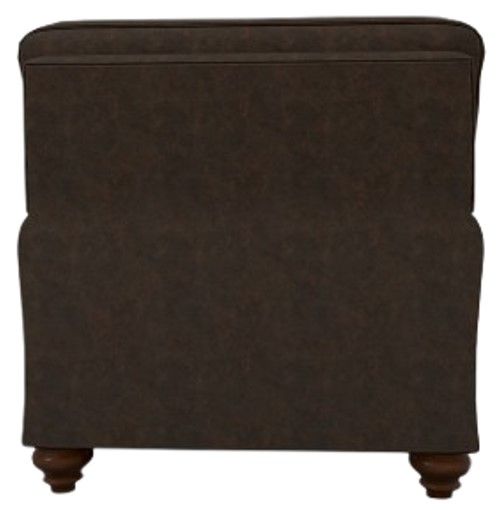 Best® Home Furnishings Customizable Leather Club Chair with Dark Walnut Legs-3