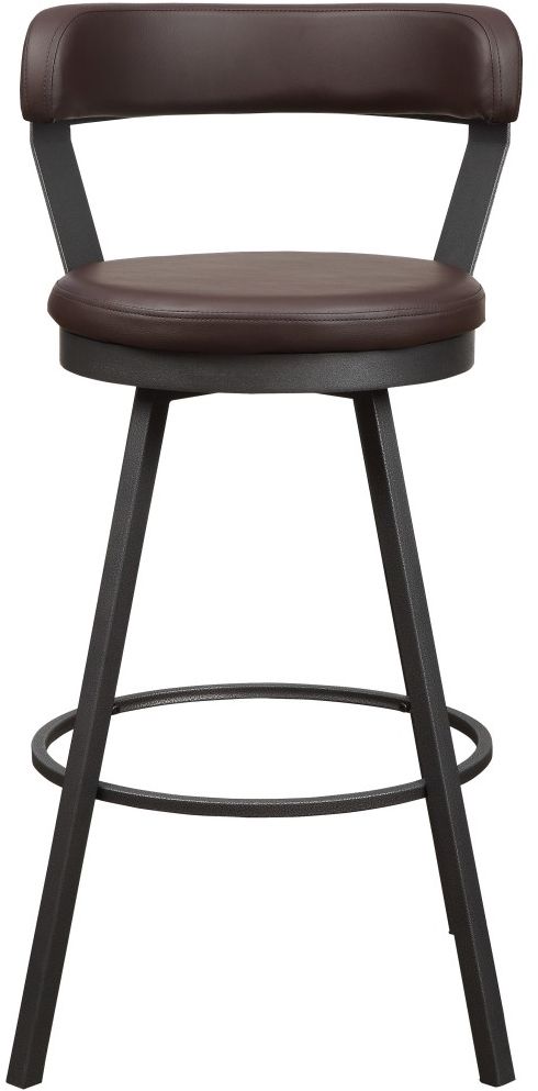 Mazin Furniture Appert Brown/Dark Gray Pub Height Swivel Chair-1