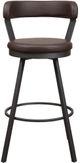 Mazin Furniture Appert Brown/Dark Gray Pub Height Swivel Chair-1