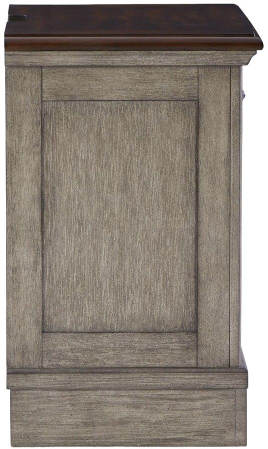 Signature Design by Ashley® Lodenbay Antiqued Gray Nightstand-2