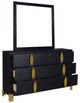New Classic® Home Furnishings Empire Black Dresser and Mirror Set-3