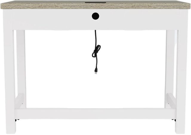 Riverside Furniture Finn Cloud/Fog Writing Desk-3