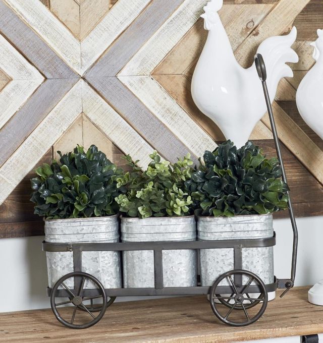 Deco Marche Silver 29" Planter-3
