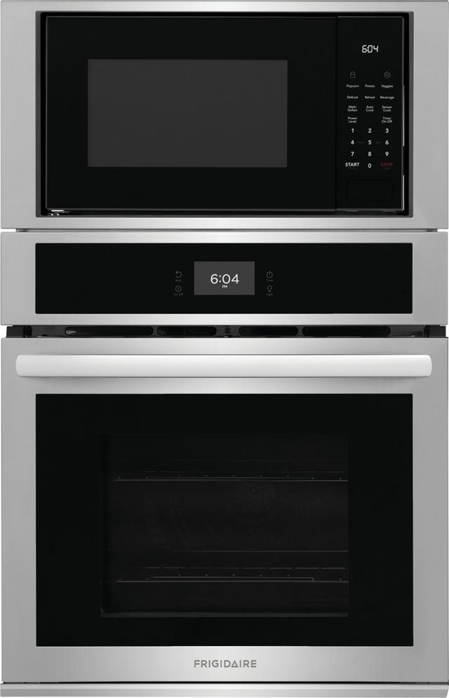 Frigidaire® 27" Stainless Steel Oven/Micro Combo Electric Wall Oven -0