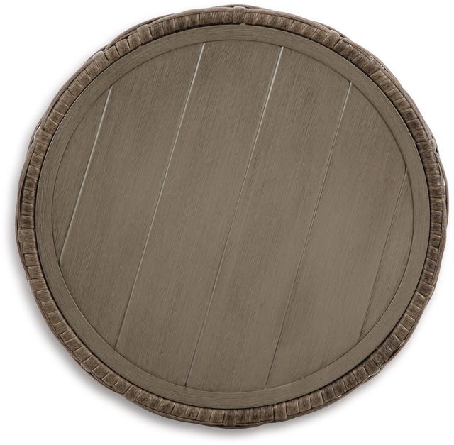 Signature Design by Ashley® Sandy Bloom Beige Outdoor End Table-1