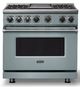 Viking® 7 Series 36" November Sky Pro Style Dual Fuel Range with Griddle-0