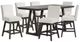 New Classic® Home Furnishings High Line 7-Piece Matte Brown/White Counter Set-0
