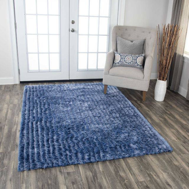 Rizzy Home Dora Blue 5' x 7'6" Rug-1