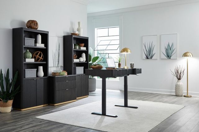 aspenhome® Rylan Dark Roast 60" Lift Desk-3