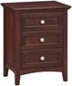 Whittier Wood® Furniture McKenzie Caffe 3-Drawer Nightstand-0