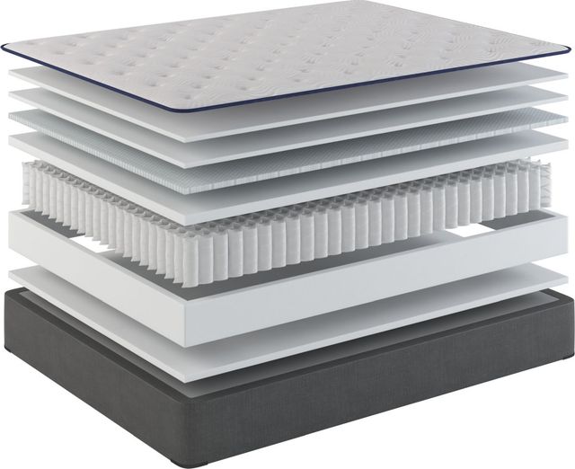 Sherwood® Bedding Vintage, Essentials® Pleasant 14" Wrapped Coil Medium Tight Top Twin Mattress-2