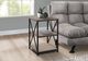 Monarch Specialties Inc. Dark Taupe 26"H Three Tier Black Metal Accent Table-1