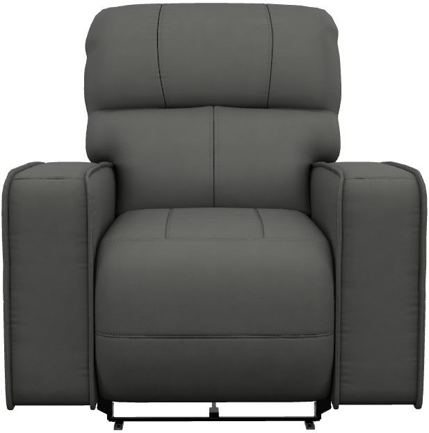 La-Z-Boy® Maddox Slate Leather Power Wall Recliner with Headrest and Lumbar-1