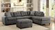 Coaster® Stonenesse 2-Piece Gray Sectional with Ottoman-1
