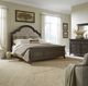 Liberty Furniture Paradise Valley 3-Piece Flax Tweed/Saddle Brown King Upholstered Bedroom Set-1