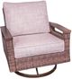 Signature Design by Ashley® Monterey Point Beige/Dark Brown Fabric/Wicker Rattan Outdoor Swivel Lounge Chair-0
