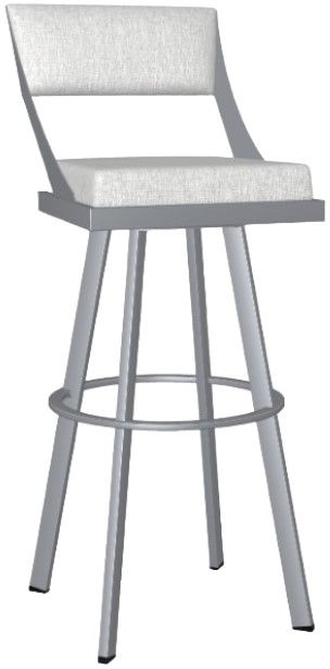 Amisco Customizable Fame Upholstered Swivel Spectator Stool-0