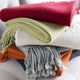 Surya Turner Khaki 50"x60" Throw Blanket-2