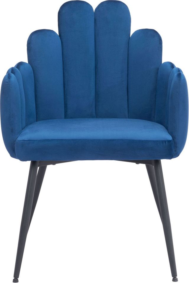 Zuo® Modern Noosa Navy Blue Dining Chair-2