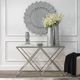 Sagebrook Home Glass Top Console Table with Silver Base-1
