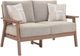 Signature Design by Ashley® Cliffs Beach Beige/Driftwood Fabric/Plastic Outdoor Loveseat-0