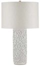 Currey & Company Buttons White Table Lamp-0