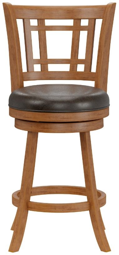 HH2 Home Fairfox Oak Swivel Counter Stool-1