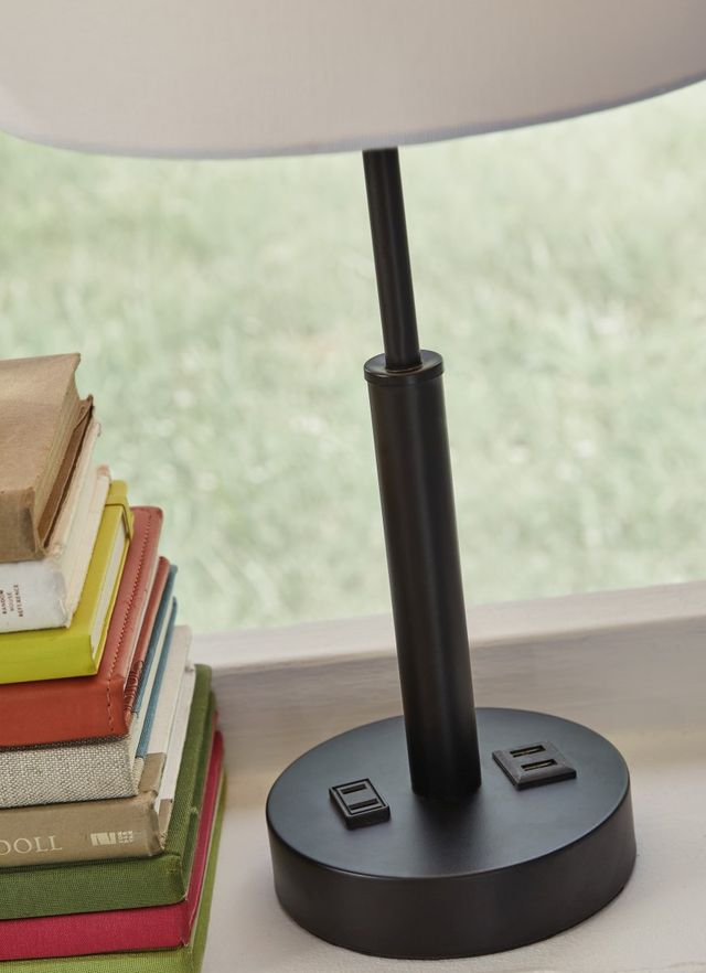 Signature Design by Ashley® Merelton Black Metal Table Lamp-1