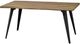 Mazin Furniture Ivanhoe Natural Dining Table with Black Metal Legs-0
