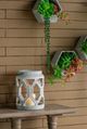 A & B Home Gray 13" Cement Outdoor Lantern-5