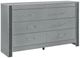 Global Furniture USA Logan 4-Piece Silver Queen Panel Bedroom Set-2