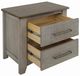 International Furniture Direct Ridge Light Gray Nightstand-4