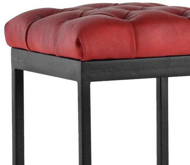 Jaipur Furniture Rogan Black/Red Accent Stool-1