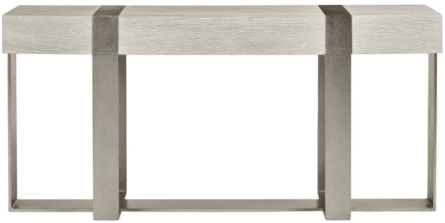 Bernhardt Tempo Larza Console Table Satin Nickel Base-2
