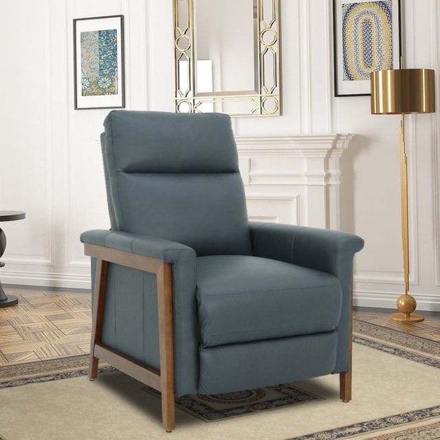 BarcaLounger® Lewiston Santa Fe Ocean Leather Manual Recliner-2