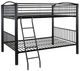 Powell® Heavy Metal Black Full/Full Bunk Bed-0