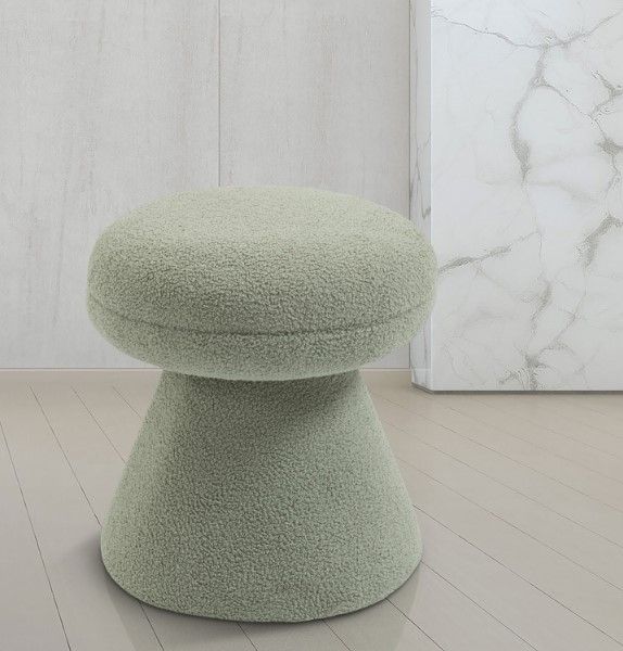 Meridian Furniture Drum Mint Ottoman-3