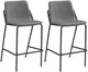 Coaster® Earnest 2-Piece Grey/Black Counter Stools-1
